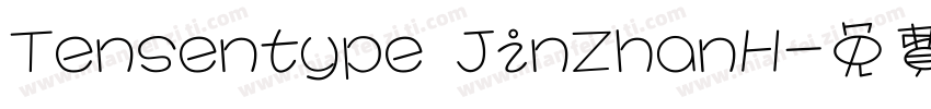 Tensentype JinZhanH字体转换